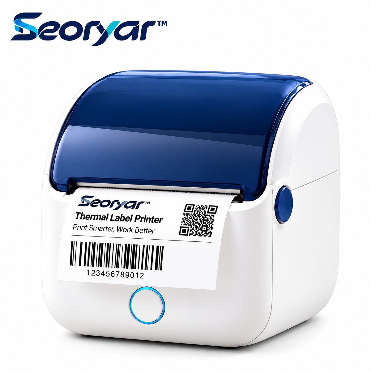 Seoryar™ Portable Thermal Label Maker – Compact Ink-Free Label Printer for Office Files, Storage Containers, Supply Drawers & Everyday Organization