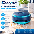 Seoryar™ USB Mini Desktop Vacuum – Compact Desk Cleaner for Crumbs, Eraser Residue, Dust & Everyday Surface Cleanup